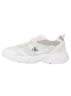 Sneakers Calvin Klein Retro Tennis Bianco Donna