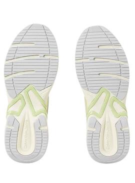 Sneakers Calvin Klein Tennis Bianco per Donna