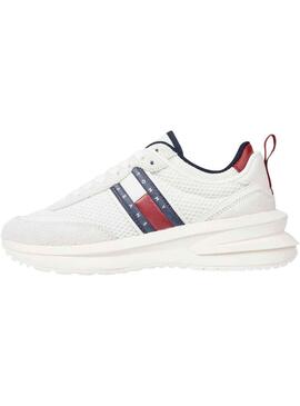 Sneakers Tommy Jeans Tech Runner Bianco Donna
