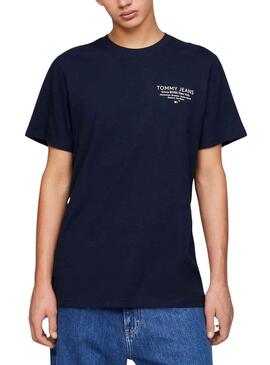 T-Shirt Tommy Jeans Graphic Slim Blu Navy Uomo