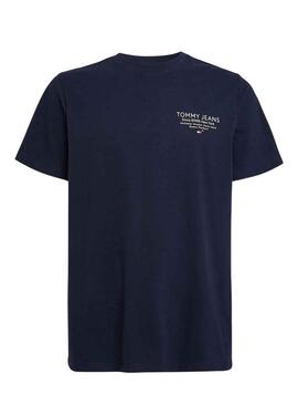 T-Shirt Tommy Jeans Graphic Slim Blu Navy Uomo