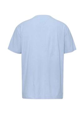 T-Shirt Tommy Jeans Linear Bianco Blu Uomo