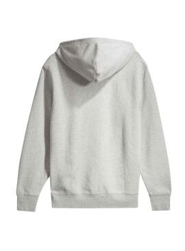 Felpa Levis New Original Hoodie Grigio Uomo