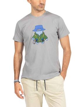 T-Shirt El Pulpo Explorer Antracite per Uomo