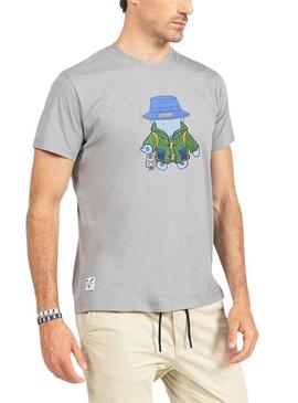 T-Shirt El Pulpo Explorer Antracite per Uomo