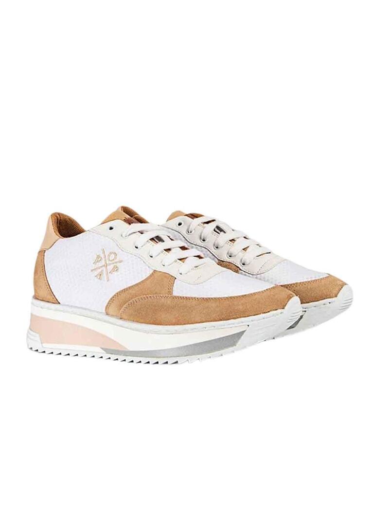 Sneakers Popa Carol Nylon Arena scamosciata per Donna