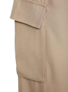 Pantaloni Vila Winnie Lady Beige per Donna