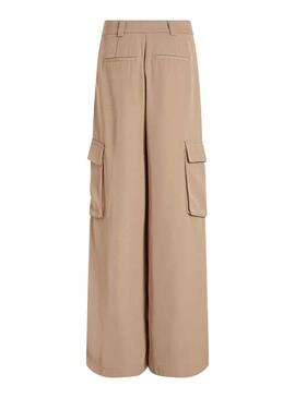 Pantaloni Vila Winnie Lady Beige per Donna