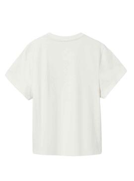 T-Shirt Name It Tupsi Bianco per Bambina
