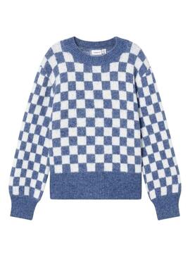 Pullover Name It Savianne Blu y Bianco per Bambina