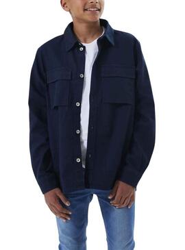 Overshirt Name It Tipo Blu Navy per Bambino