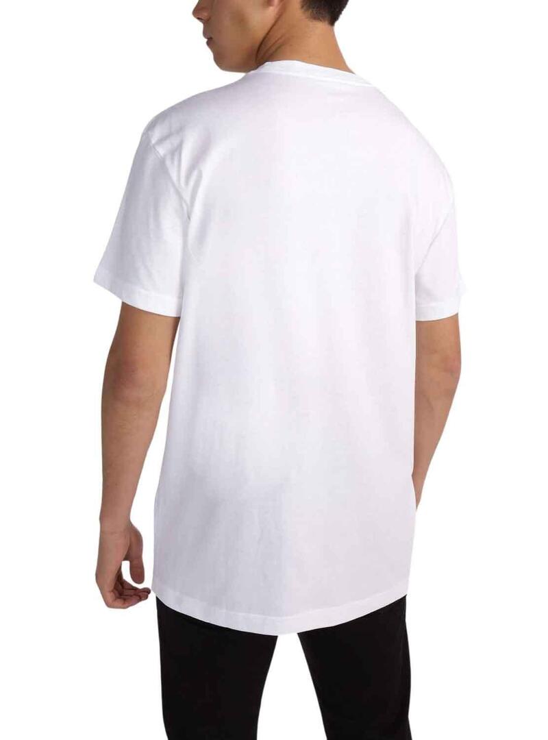 T-Shirt Calvin Klein bicolore Jumpsuitlogo Bianco