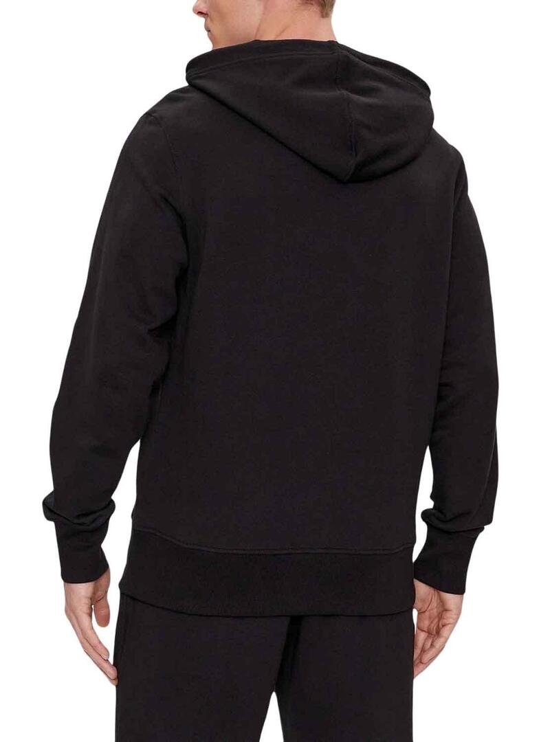 Felpa Calvin Klein Institutional Hoodie Nero