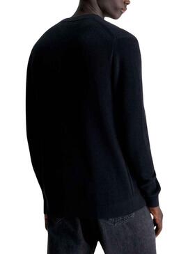 Pullover Calvin Klein Jeans Basic Nero per Uomo