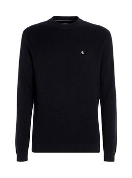 Pullover Calvin Klein Jeans Basic Nero per Uomo