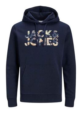 Felpa Jack & Jones Jeff Blu Navy per Uomo