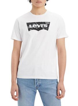 T-Shirt Levis Graphic Crewcollo Bianco per Uomo