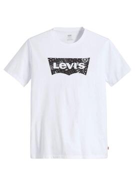 T-Shirt Levis Graphic Crewcollo Bianco per Uomo