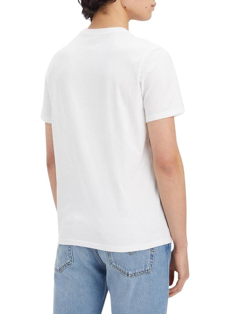 T-Shirt Levis Graphic Crewcollo Bianco per Uomo