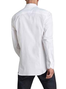 Camicia G-Star Dressed Super Slim Bianco