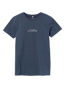 T-Shirt Name It Temanno Blu per Bambino