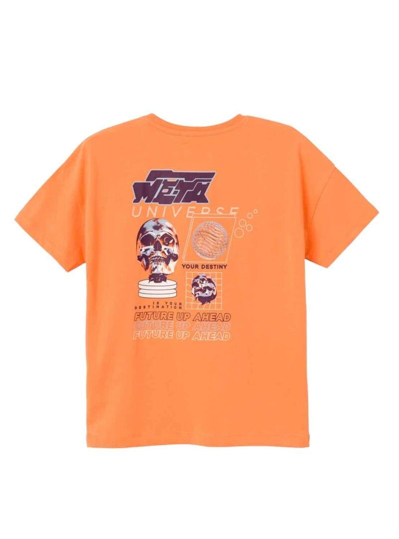 T-Shirt Name It Sego Arancione per Bambino