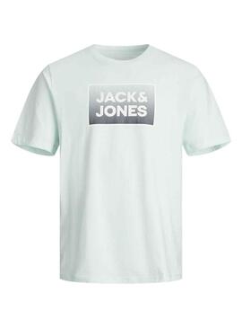 T-Shirt Jack & Jones Acciaio Turquoise per Bambino