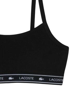 Braciere Lacoste Basic Nero per Donna