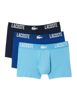 Pack Boxers Lacoste Blu per Uomo