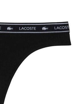 Tanga Lacoste Nero per Donna