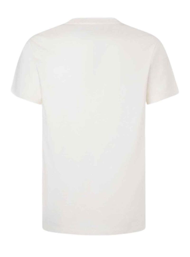 T-Shirt Pepe Jeans Castle Bianco per Uomo