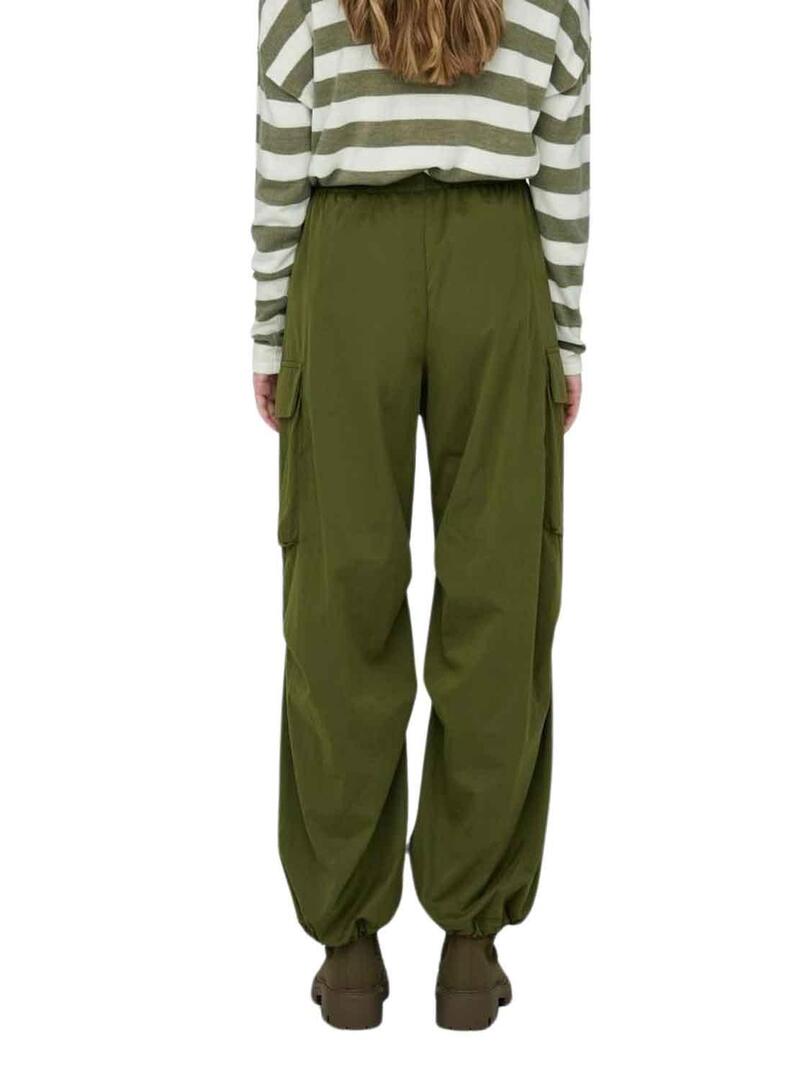 Pantaloni Only Oceano perscivolo Verde per Donna