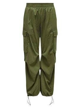 Pantaloni Only Oceano perscivolo Verde per Donna