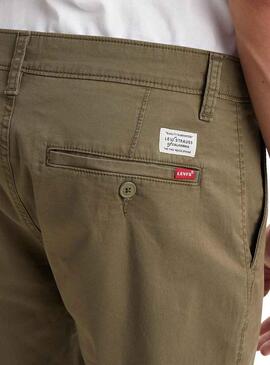 Bermudas Levis Chino Verde Oliva per Uomo