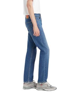 Pantaloni Jeans Levis 511 Slim Blu Medio