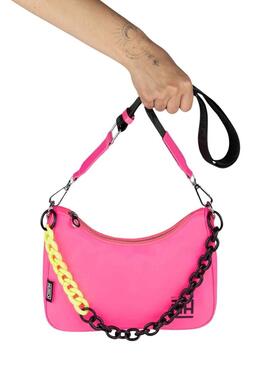 Borsa Munich Rosa Fucsia Baguette per Donna