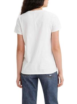 T-Shirt Levis The Perfetto Tee Leopard Bianco