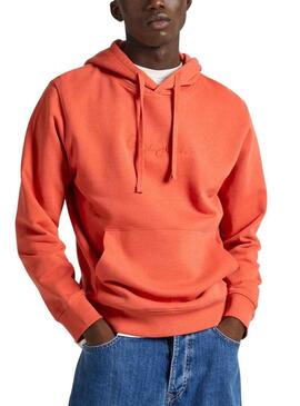 Felpa Pepe Jeans Joe Hoodie Arancione Uomo