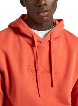 Felpa Pepe Jeans Joe Hoodie Arancione Uomo