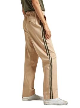 Pantaloni Pepe Jeans Tencell Beige per Donna