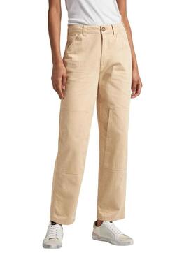 Pantaloni Pepe Jeans Betsy Beige per Donna