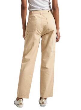 Pantaloni Pepe Jeans Betsy Beige per Donna