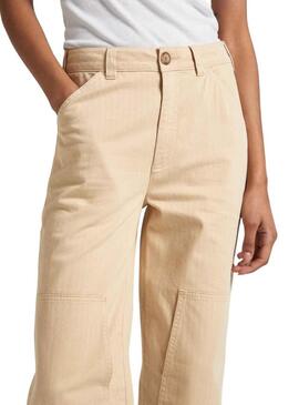 Pantaloni Pepe Jeans Betsy Beige per Donna