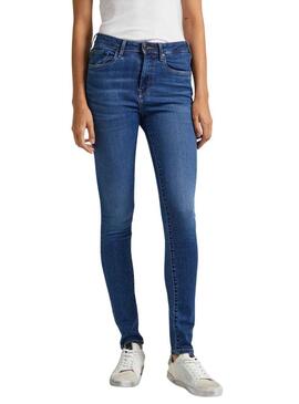 Pantaloni Jeans Pepe Jeans Skinnt Tiro Alto Donna