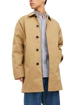 Trench Jack & Jones Piega Mac Beige Uomo