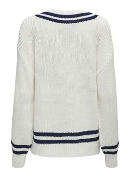 Maglia sola Ruth Loose Bianca per Donna
