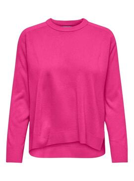 Pullover Only Sunny Loose Rosa per Donna