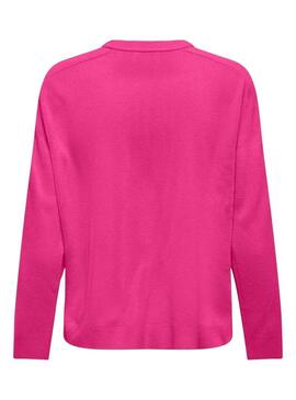 Pullover Only Sunny Loose Rosa per Donna