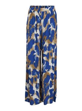 Pantaloni Vila Vigalta Toga Straight Blu Donna