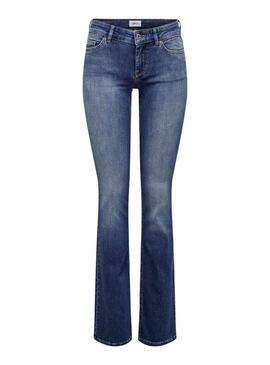 Pantaloni Jeans Only Blush Svasato Blu per Donna